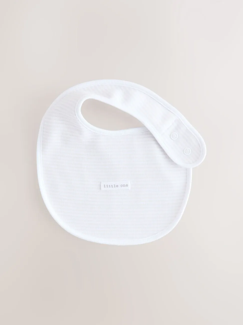Wit - Set van 5 babyslabbetjes
