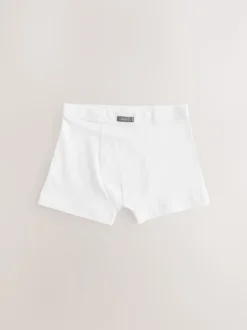 Wit - Set van 5 boxershorts met zachte tailleband (1,5-16 jr)