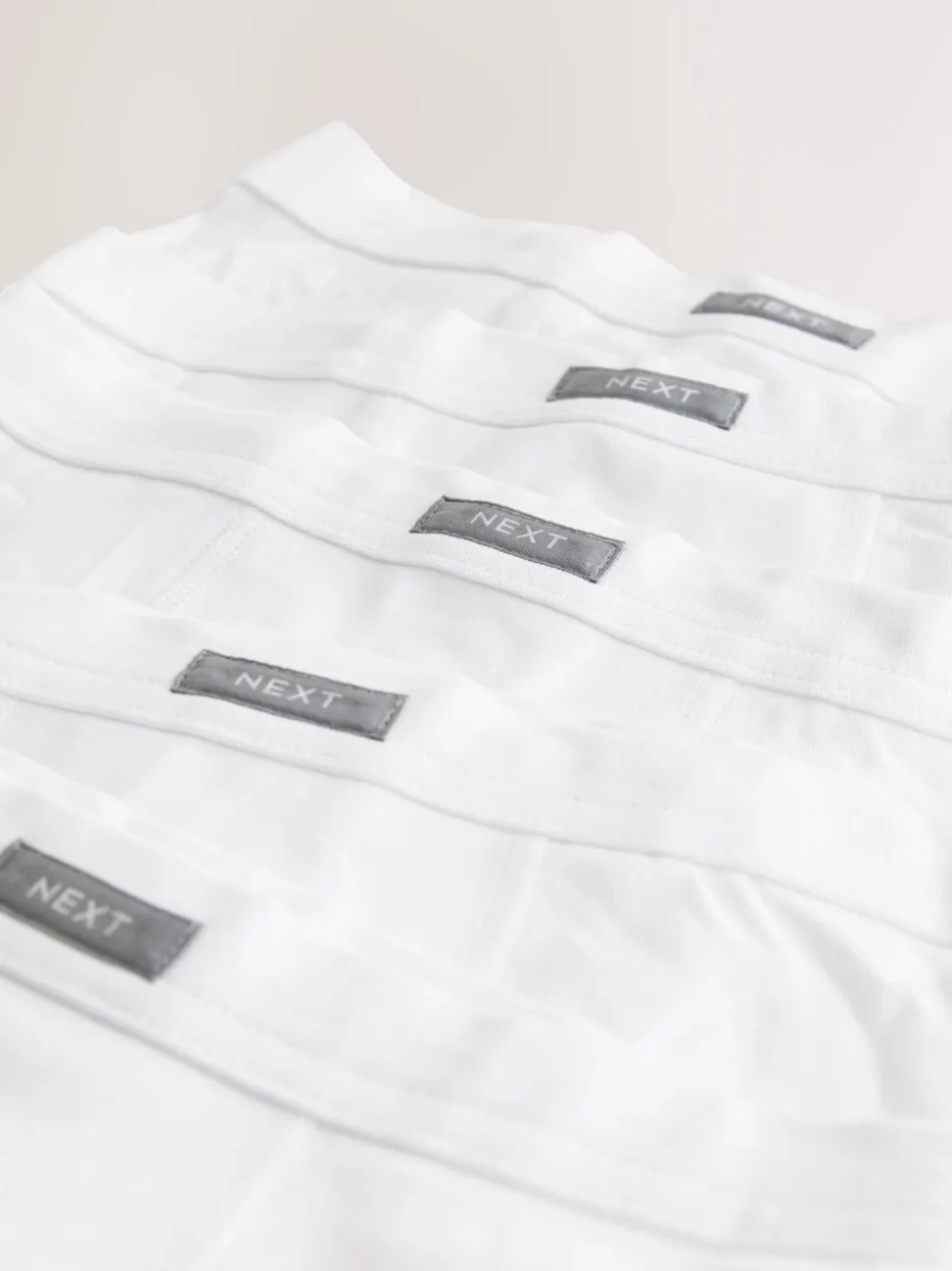 Wit - Set van 5 boxershorts met zachte tailleband (1,5-16 jr)