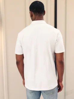 Wit - Set van 3 jersey poloshirts met korte mouwen