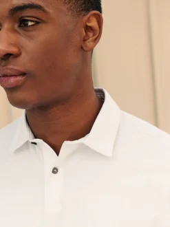 Wit - Set van 3 jersey poloshirts met korte mouwen