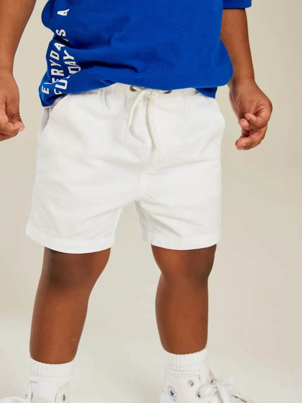 Wit - Shorts met trekkoord (3mnd-7jr)