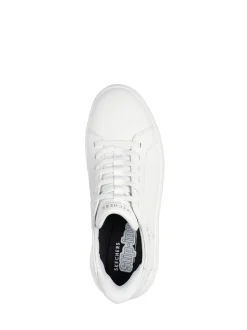 Wit - Skechers Court Break instapsneakers met dubbele ventilatie