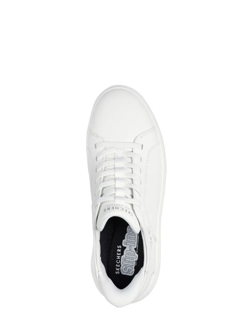 Wit - Skechers Court Break instapsneakers met dubbele ventilatie