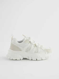 Wit - Sneakers met dikke zool