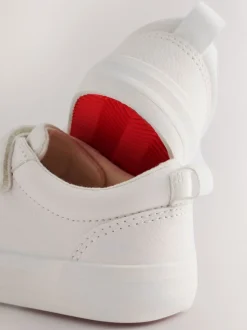 Wit - Sneakers met twee klittenbandjes