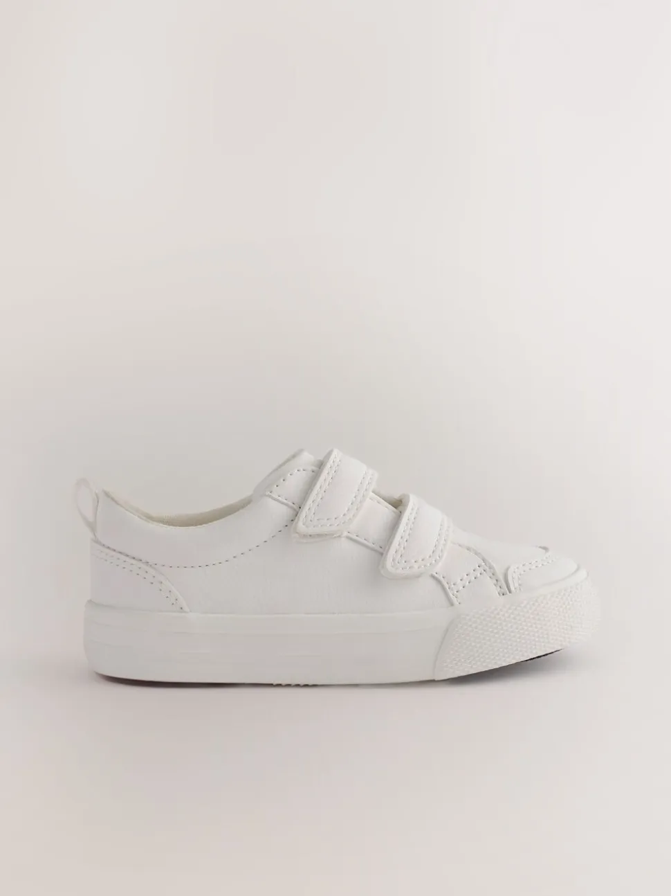 Wit - Sneakers met twee klittenbandjes