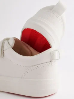 Wit - Sneakers met twee klittenbandjes