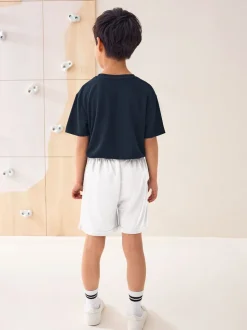Wit - Sportshort (3-16 jr)