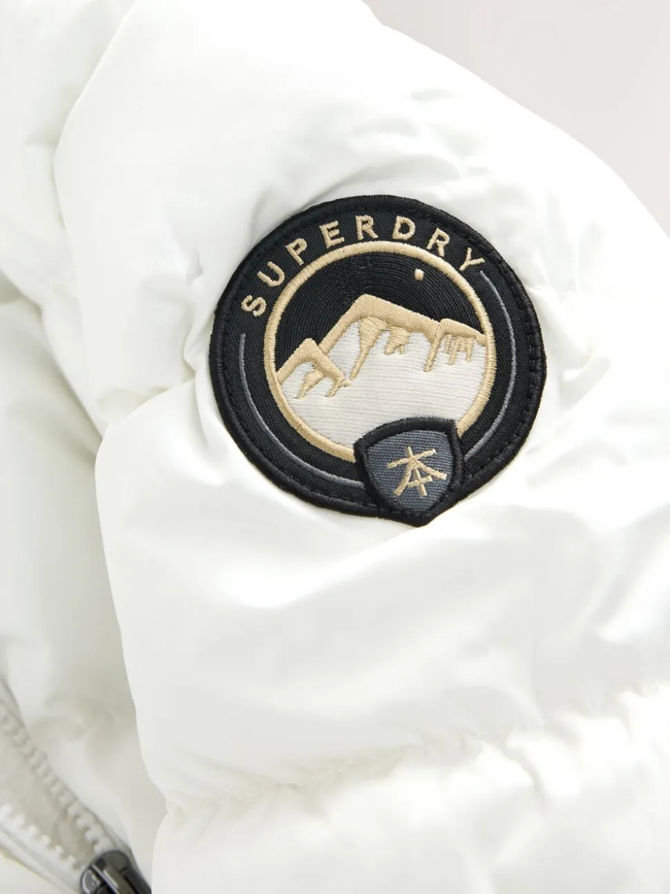 Wit - Superdry Belted Puffer Coat