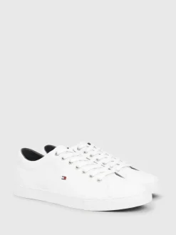 Wit - Tommy Hilfiger - Must-have leren detail sneakers