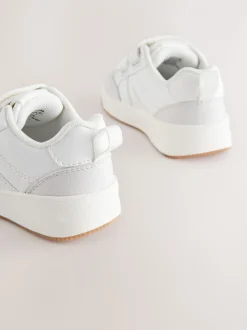 Wit - Trainers met Klittenbandsluiting en twee banden