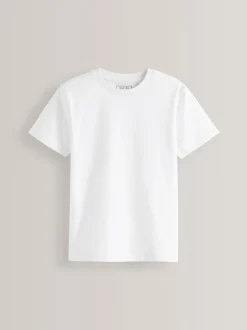 Wit - T-shirt met korte mouwen (3-16jr)