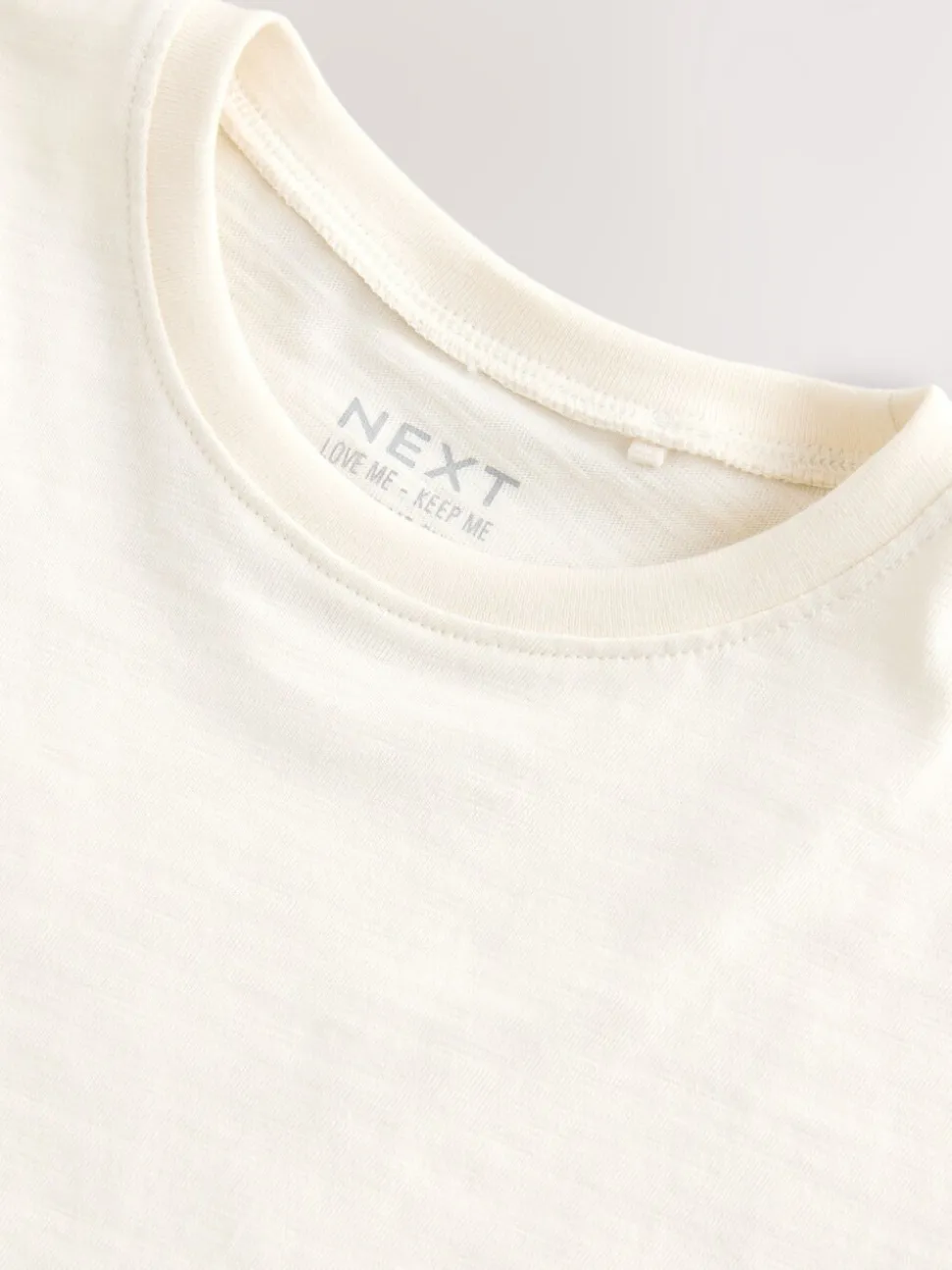 Wit - T-shirt met peplum en korte mouwen (3mnd -7jr)