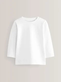 Wit - T-shirts met lange mouwen (3mnd-7jr)