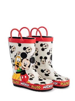 Wit - Vanilla Underground Mickey & Pluto Laarzen met hengsels voor Jongens