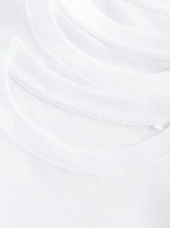 Wit - Verpakking van 3 100% katoenen shirts met korte mouwen (1,5-16jr)