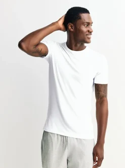 Wit - Verpakking van 2 - Modal Layering T-Shirt