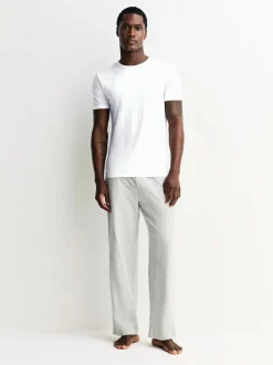 Wit - Verpakking van 2 - Modal Layering T-Shirt