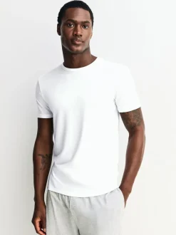 Wit - Verpakking van 2 - Modal Layering T-Shirt