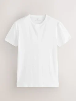 Wit - Verpakking van 5 - Modal Layering T-Shirt