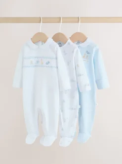 Wit - Verpakking van 3 babypyjama's (0-2jr)