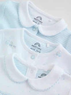Wit - Verpakking van 3 babypyjama's (0-2jr)