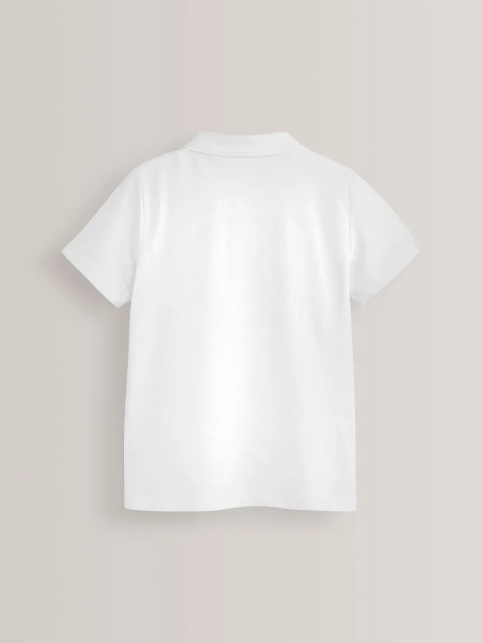Wit - Verpakking van 5 katoenen poloshirts met korte mouwen voor school (3-16jr)