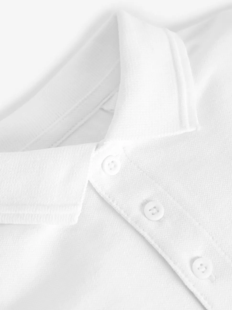 Wit - Verpakking van 5 katoenen poloshirts met korte mouwen voor school (3-16jr)