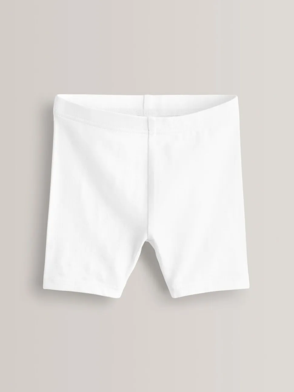 Wit - Verpakking van 5 stretchy fietsshorts met hoog katoengehalte (3-16jr)