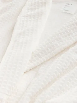 Wit - Waffle Cosy Robe