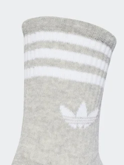 Wit chroom - Ronde hals - Adidas Originals 3-Strepen Crew Sokken 3 paar