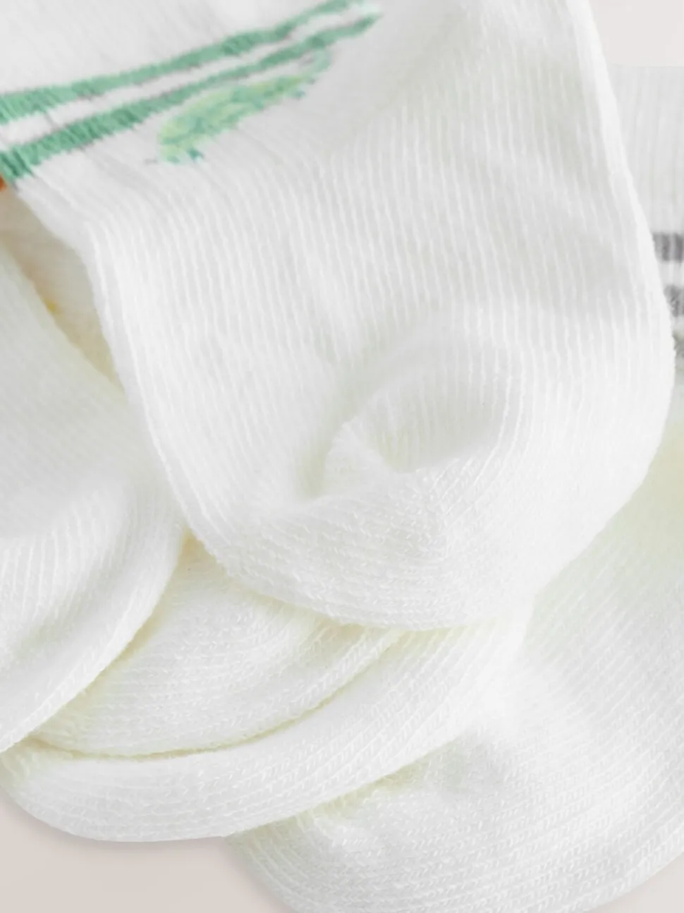 Wit gestreept - Verpakking van 5 paar babysokken (0 mnd-2 jr)