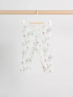 Wit met elfje - Long Sleeve Frill Top And Leggings Baby 2 Piece Set (0mths-2yrs)