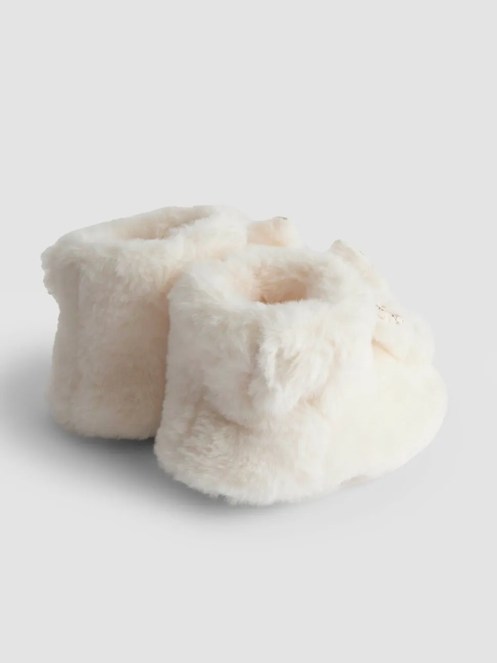 Wit met konijn - JoJo Maman Bébé Plush Slipper Boots