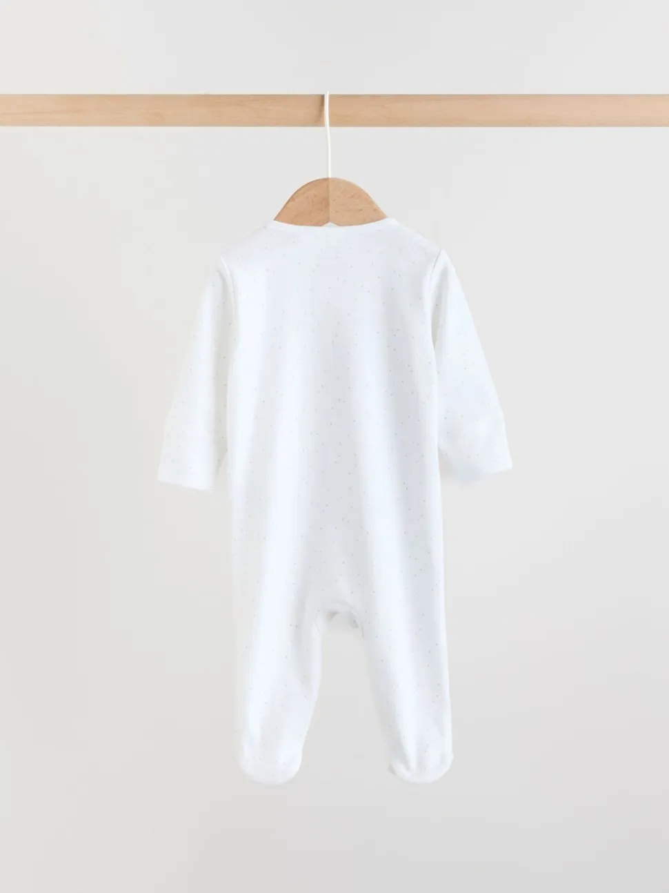 Wit met safariprint - Verpakking van 3 babypyjama's (0-2jr)