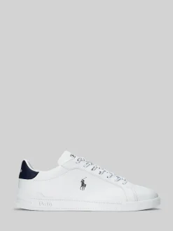 Wit/blauw - Polo Ralph Lauren - Heritage Court II - Leren sneakers