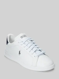 Wit/blauw - Polo Ralph Lauren - Heritage Court II - Leren sneakers