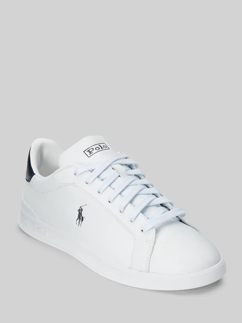 Wit/blauw - Polo Ralph Lauren - Heritage Court II - Leren sneakers