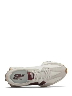 Wit/bordeauxrood - New Balance 327 - Sneakers
