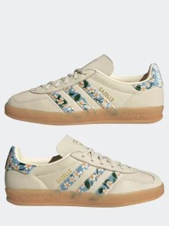 Wit/goud - adidas Originals - Gazelle sneakers voor binnen
