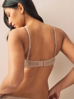 Wit/huidskleur - Verpakking van 2 strapless multiway beha's met lichte vulling in cupmaten A-E