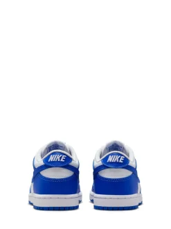 Wit/Hyper Royal Blue - Nike Junior Dunk Low sportschoenen