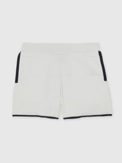 Wit/marineblauw - Reiss Barbor Shorts