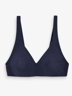 Wit/marineblauw/roze - Katoenmix ultiem comfort beha's verpakking van 3