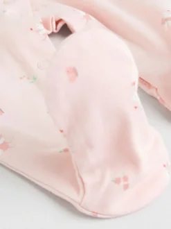 Wit/roze - Babypyjama (0-2jr)