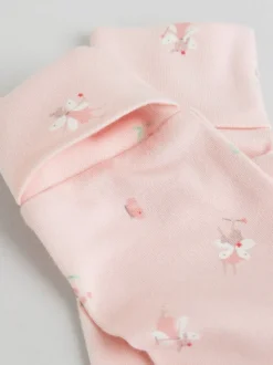 Wit/roze - Babypyjama (0-2jr)