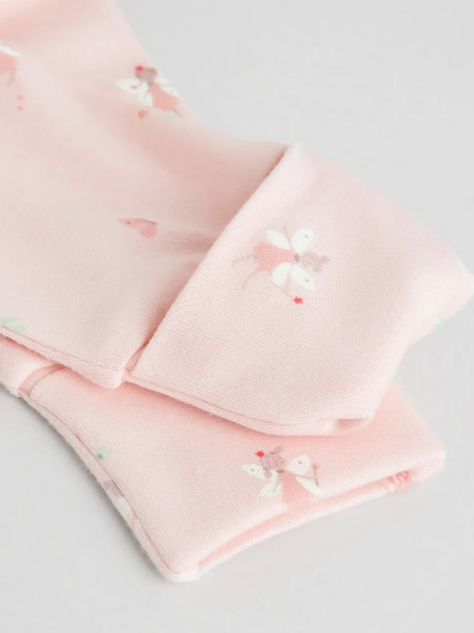 Wit/roze - Babypyjama (0-2jr)