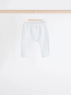 Wit/roze - Verpakking van 4 babyleggings (0 mnd -2 jr)