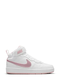 Wit-roze glazuur - Nike Court Borough Mid sneakers voor jeugd